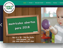 Tablet Screenshot of espacoverdevr.com.br